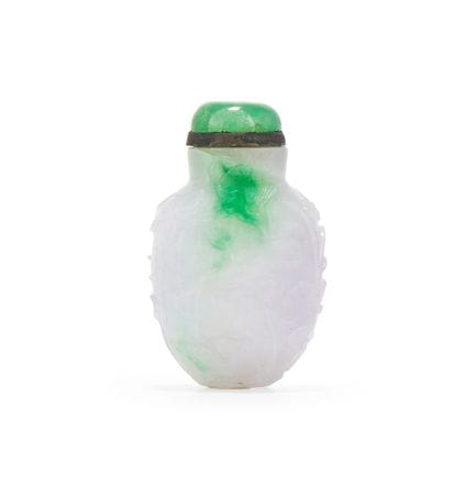 Eine chinesische Schnupftabakflasche aus Jadeit in