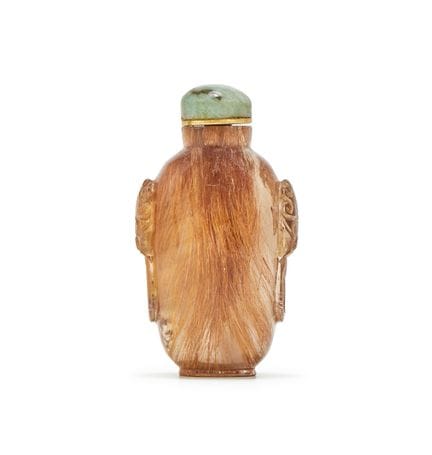 Eine chinesische Schnupftabakflasche aus goldenem 