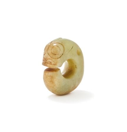 Eine chinesische Jade-Schnitzerei im Seladon-Stil,