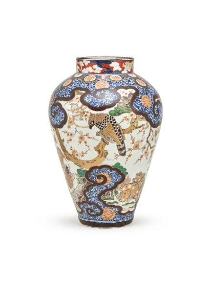 † A large Japanese Arita Imari vaseEdo Period, lat