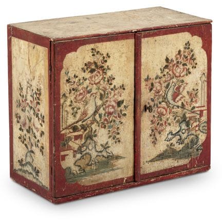 COMMODE ITALIENNE PEINTE EN POLYCHROME, DÉBUT DU X