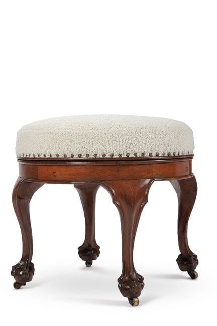 TABOURET CIRCULAIRE EN CHÊNE – DÉBUT DU XXe SIÈCLE