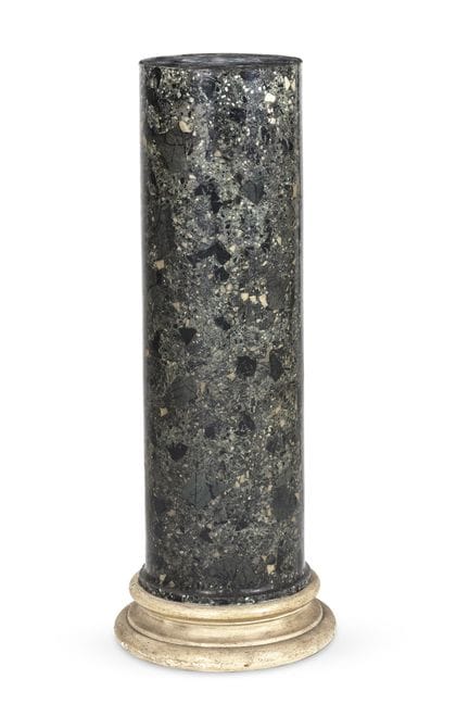 COLONNE EN FAUX MARBRE (SCAGLIOLA), ITALIENNE, FIN