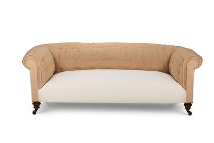 CANAPÉ CHESTERFIELD DE LA FIN DE L'ÉPOQUE VICTORIE