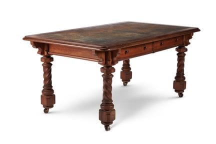 TABLE DE BIBLIOTHÈQUE DE STYLE VICTORIEN PRÉCOCE E