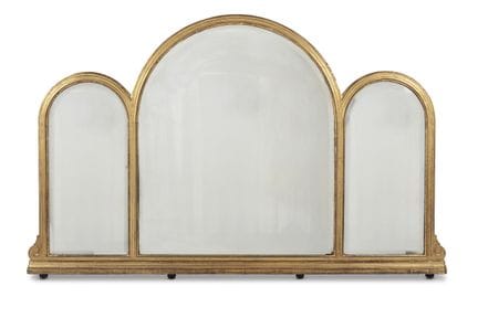 GRAND MIROIR DE CHEMINÉE VICTORIEN EN BOIS DORÉ À 
