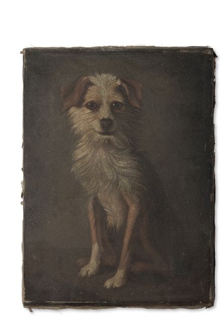 ÉCOLE ANGLAISE (XIXe SIÈCLE) PORTRAIT D'UN TERRIER