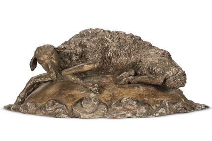 J. VAN LOO (BELGE, XIXe SIÈCLE) MODÈLE SCULPTÉ ET 