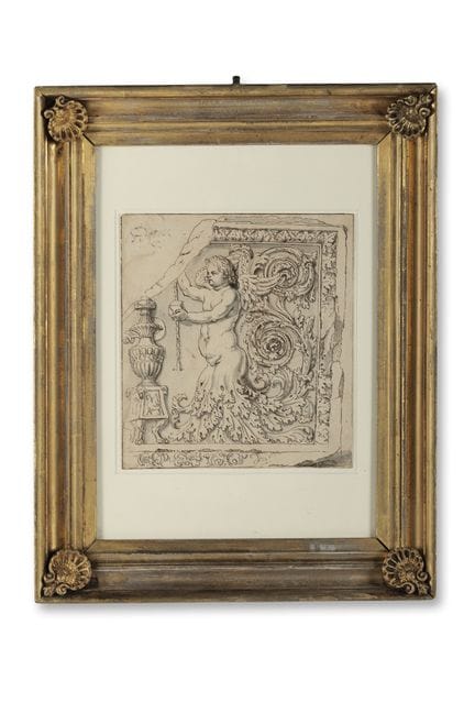 ÉCOLE ITALIENNE, XVIIIe SIÈCLE DESSIN D’UN RELIEF 