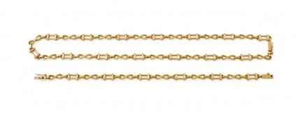 BOODLE &amp; DUNTHORNE, COLLAR Y PULSERA DE ORO DE