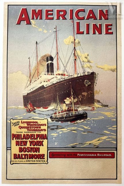 America Line: Filadelfia, Nueva York, Boston, Balt