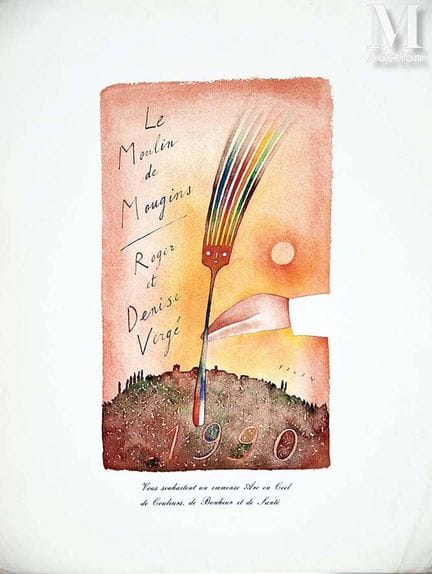 FOLON JEAN MICHEL
Roger Vergé, «Le Moulin de Mougi