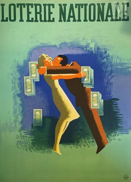 COLIN PAUL
Lotería Nacional: conjunto con billetes