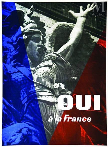 «Sí a Francia». Cartel gaullista contra lo que se 