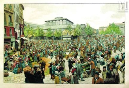MYRBACH
El Carreau des Halles en 1885
Gillot

 Car