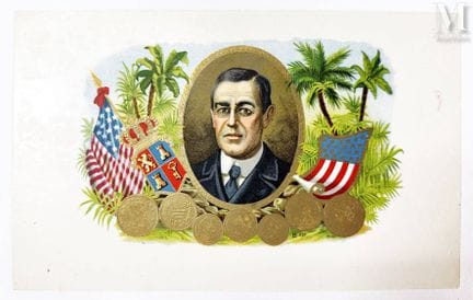Retrato de Woodrow Wilson. Puros de La Habana
San 
