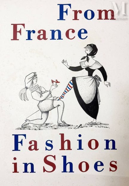HETREAU R.
Zapatos de moda de Francia. Gouache fir