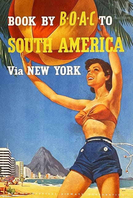 HAYES
Playa de Copa Cabana: BOAC a Sudamérica vía 