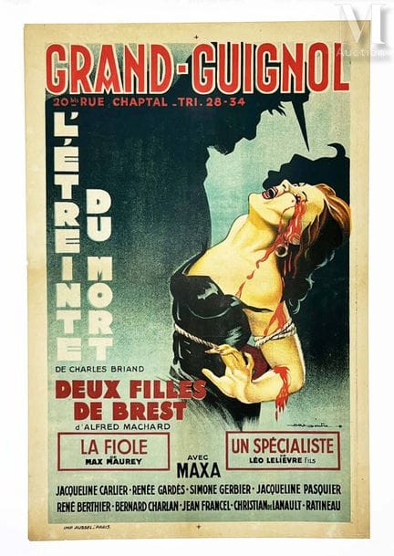 Grand Guignol, 20 bis, Rue Chaptal, París. «Deux F