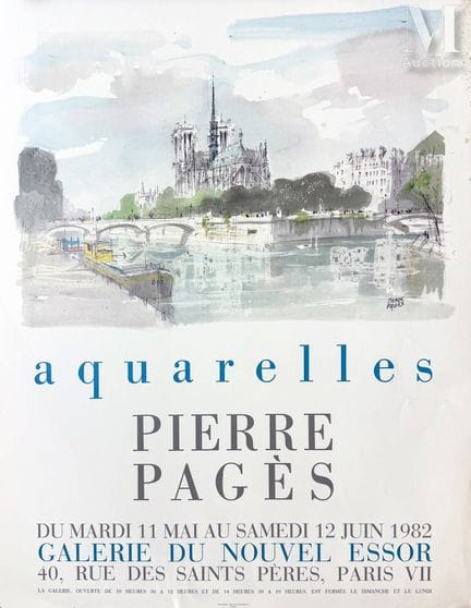 PAGES PIERRE
Notre Dame Acuarelas de Pierre Pagès 