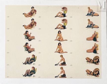 Pin-ups de los años 50
Cartel montado sobre lienzo