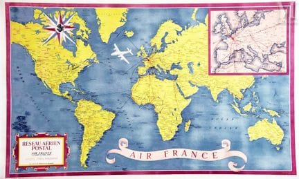 Planisfero Air France Rosa e Blu
Perceval
Parigi
 
