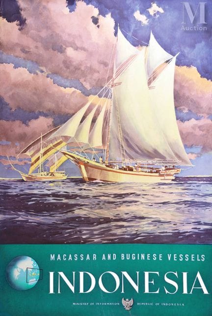 Embarcaciones de Makassar y Bugis. Ministerio de I