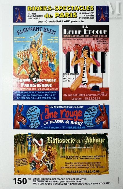 OKLEY
Eléphant Bleu, La Belle Époque, L'Ane Rouge,