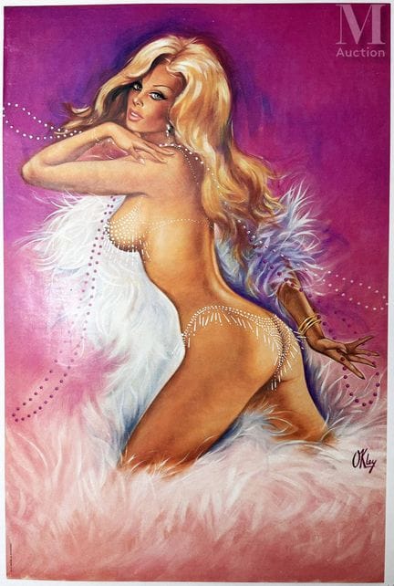 OKLEY
Mujer con plumas sobre fondo rosa
Saint Mart