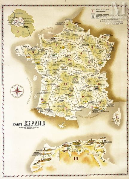 Mapa Expand: mapa que muestra la población y el nú
