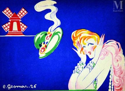 GESMAR C.
«Moulin Rouge Mistinguett»
Cartel montad