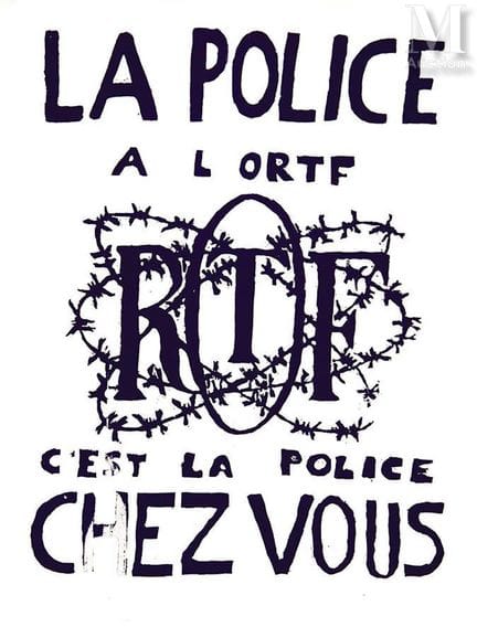 «La policía en la ORTF es la policía en tu casa». 