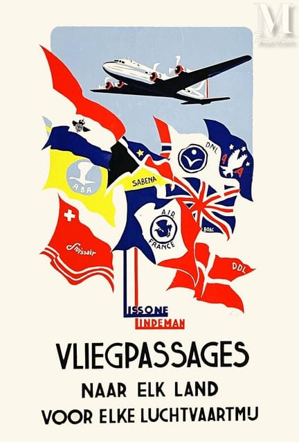 ABS VAN F.
Air France KLM BOAC VLIEGPASSAGES, Aere