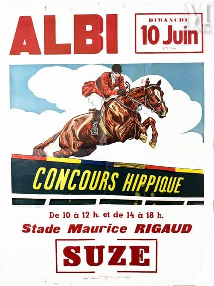 Concurso hípico de Albi, 10 de junio de 1956. Esta