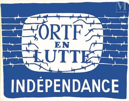 ORTF en lucha por la independencia. En azul claro 