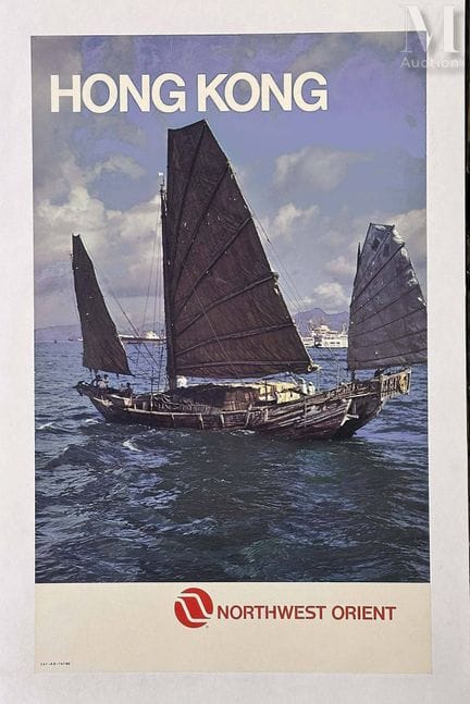 Hong Kong Northwest Orient
Cartel montado sobre li