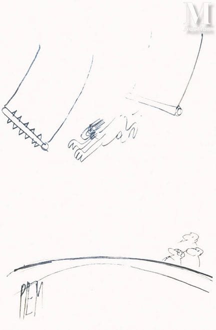 PIEM
Dibujo de un trapecista realizado con rotulad