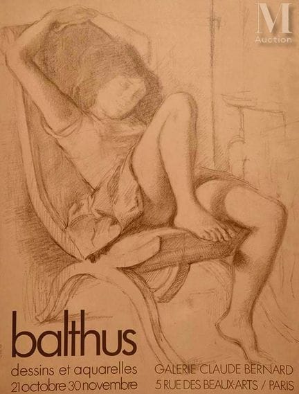 BALTHUS
Katia en un sillón con los brazos levantad