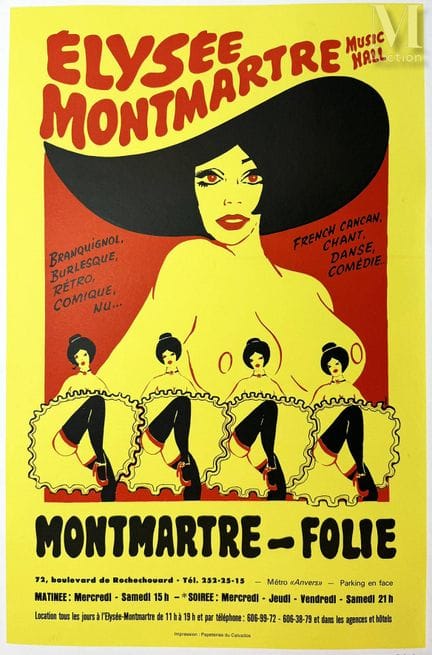 ElyséeMontmartre Burlesque French Cancan Montmartr
