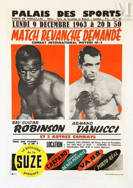 Ray Sugar Robinson, Armand Vanucci, Palais des Spo