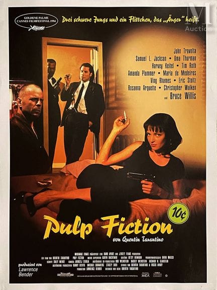 Pulp Fiction di Quentin Tarantino - Locandina tede