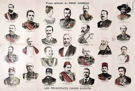 Principales jefes de Estado hacia 1900 - Le Petit 