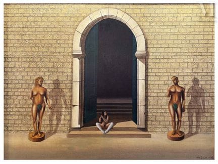 ZELLER FRED
«La guardiana del museo», óleo sobre l