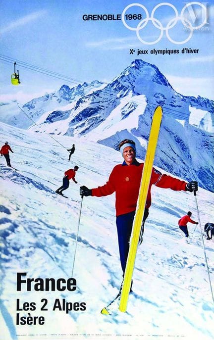 Les 2 Alpes, Grenoble, 1968 – Xth Winter Olympic G