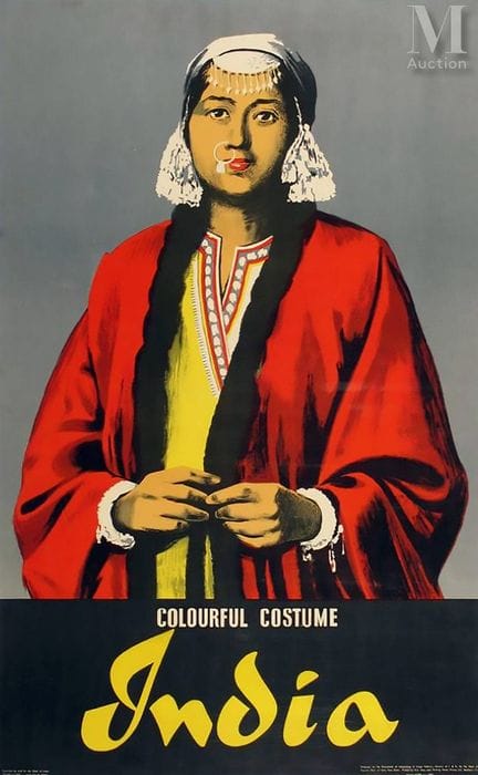 Traje colorido de la India
New Jack Printaing Work