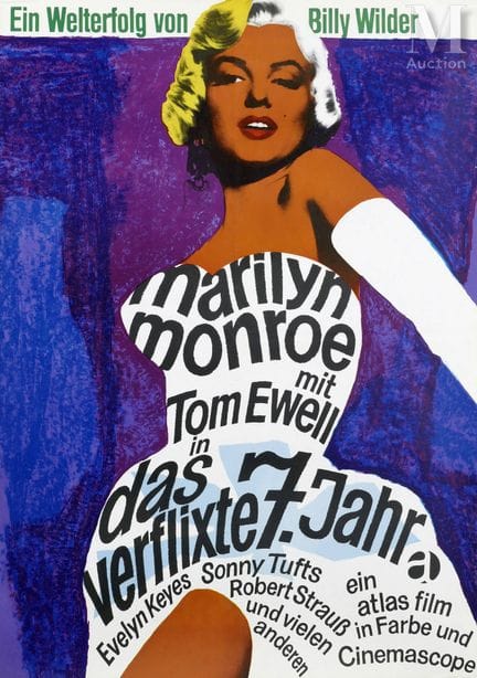 Marilyn Monroe y Tom Ewell en «El séptimo año», un