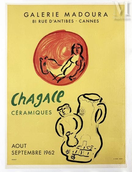 CHAGALL MARC
Chagall Céramicas 1962 Madoura, 81 ru