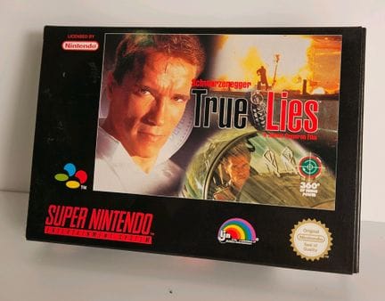 NINTENDO - SUPER NES. Jeu : True Lies. Complet ave