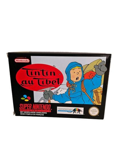 NINTENDO - SUPER NES. Jeu : Tintin au Tibet. Compl