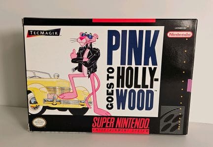 NINTENDO - SUPER NES. Jeu : Pink goes to Hollywood